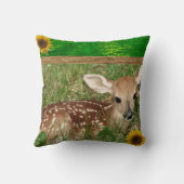 Cute Country Living Deer Throw Pillow Kussen (Achterkant)