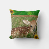 Cute Country Living Deer Throw Pillow Kussen (Voorkant)
