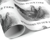 Cute Country Roster Welkom in de boerderij rap Cadeaupapier (Rol Hoek)