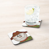 Cute country screcrow Folk Art Bier Onderzetter (Rechterzijde)