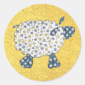 Cute Country Sheep Sticker (Voorkant)