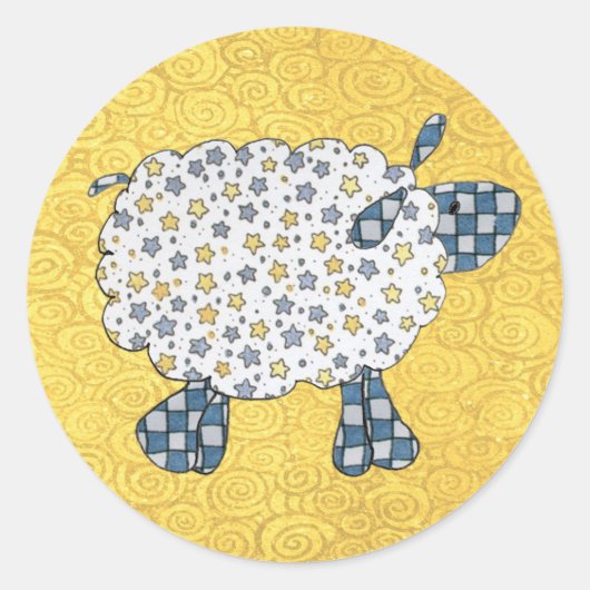 Cute Country Sheep Sticker (Voorkant)