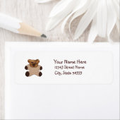 Cute Country Style Teddy Bear Etiket (Insitu)