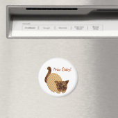 Cute Country Style Yellow Cat New Baby Magneet (Insitu (Vaatwasser))