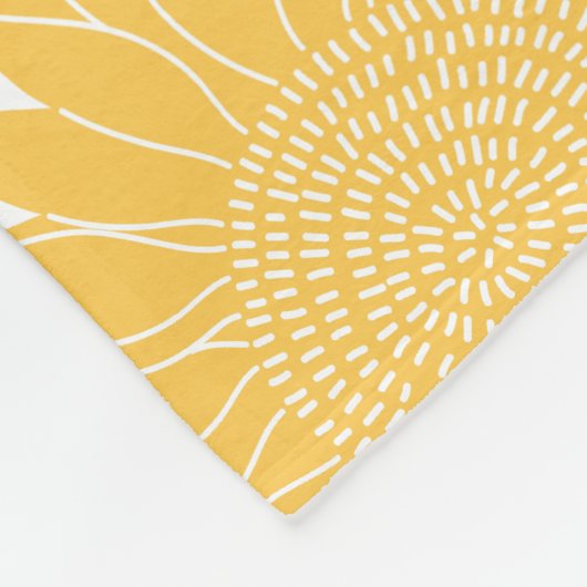 Cute Country Sunflower Baby Milestone Fleece Deken (Hoek)