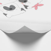 Cute Couple French Bulldog Love | HONDENLIEFHEBBER Cadeaupapier (Hoek)