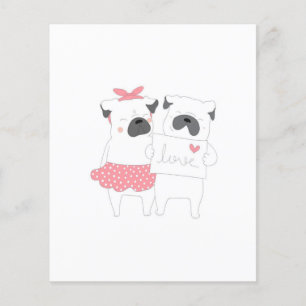 Cute Couple French Bulldog Love   HONDENLIEFHEBBER Flyer