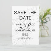 Cute Couple Knuffel Script Save the Date Kaart (Staand voorkant)