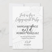 Cute Couple Knuffel Script Verloving Feest Kaart (Voorkant)