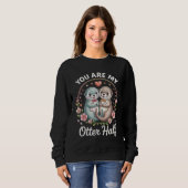 Cute Couple Liefdescitaat Sweatshirt (Voorkant volledig)