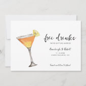 Cute Couple Photo Script Minimalist Weddenschap Save The Date (Voorkant)