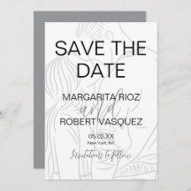 Cute Couple Script Save the Date