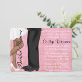 Cute Couple Verloving/Bridal Shower Invitation Kaart (Staand voorkant)