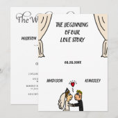 Cute Couple Wedding Story beginnend nieuw epic Kaart (Voorkant / Achterkant)