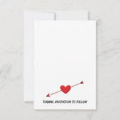 Cute Couple Wedding Story beginnend nieuw epic Save The Date (Achterkant)