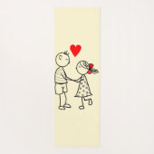 Cute Couple Yogamat (Achterkant)