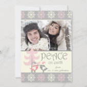 CUTE COUPLE'S FIRST CHRISTMAS HOLIDAY PHOTO CARD FEESTDAGENKAART (Voorkant)