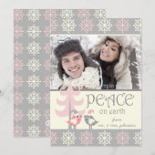 CUTE COUPLE'S FIRST CHRISTMAS HOLIDAY PHOTO CARD FEESTDAGENKAART (Voorkant / Achterkant)
