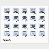 Cute Coupon Clipping Queen Gezegde Vierkante Sticker (Vel)