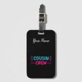 Cute Cousin Crew Bagagelabel (Voorkant (verticaal))