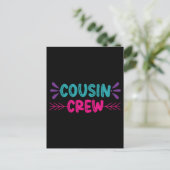 Cute Cousin Crew Briefkaart (Staand voorkant)