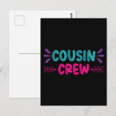 Cute Cousin Crew Briefkaart (Voorkant / Achterkant)