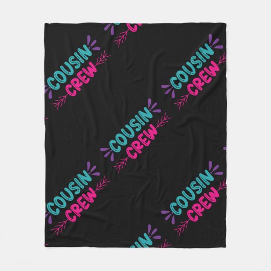 Cute Cousin Crew Fleece Deken (Voorkant)