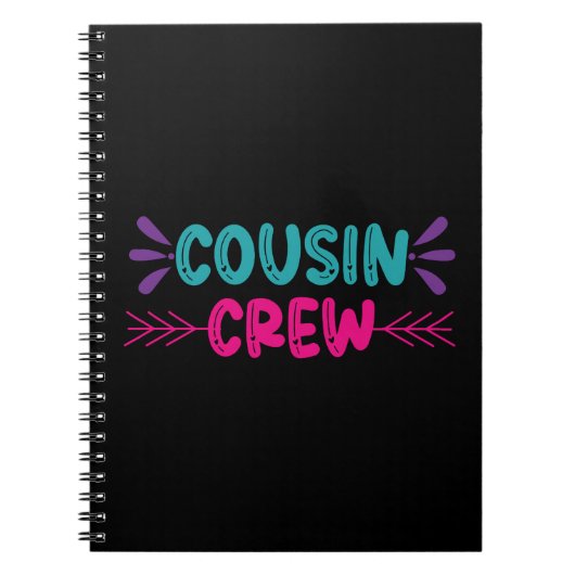 Cute Cousin Crew Notitieboek (Voorkant)