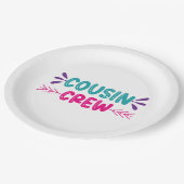 Cute Cousin Crew Papieren Bordje (Gekanteld)
