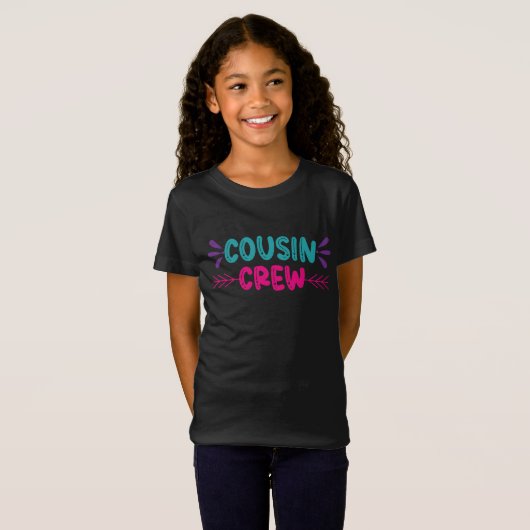 Cute Cousin Crew T-shirt (Voorkant volledig)