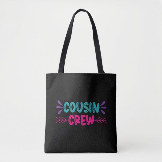 Cute Cousin Crew Tote Bag (Voorkant)