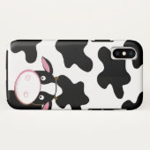Cute Cow Black en White Cell Phone Case (Achterkant (horizontaal))