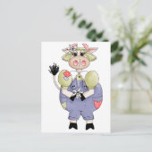 Cute Cow Briefkaart (Staand voorkant)