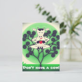 Cute Cow Briefkaart (Staand voorkant)