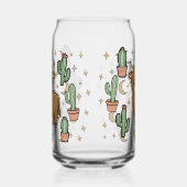 Cute Cow & Cactus Glas Can Drinkware Set (Rechts)