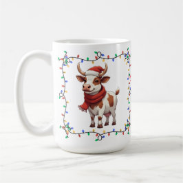 Cute Cow Christmas Mug Koffiemok