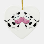 Cute Cow Couple Keramisch Ornament (Voorkant)