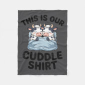Cute Cow Couple This Is Our Cuddle  Fleece Deken (Voorkant)