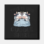 Cute Cow Couple This Is Our Cuddle  Magneet (Voorkant)