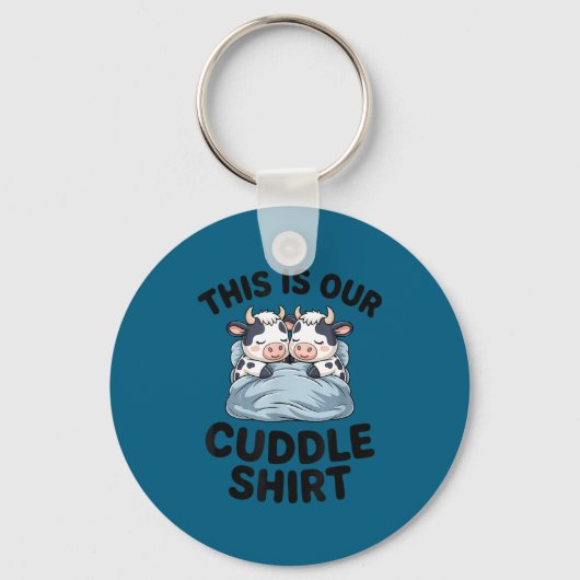 Cute Cow Couple This Is Our Cuddle  Sleutelhanger (Voorkant)