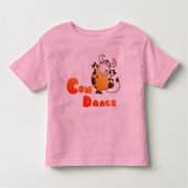 Cute Cow Dancer Tshirt | Kute danserende kool TeeS (Voorkant)
