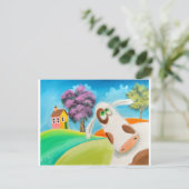 CUTE COW FACE Gordon Bruce art Briefkaart (Staand voorkant)