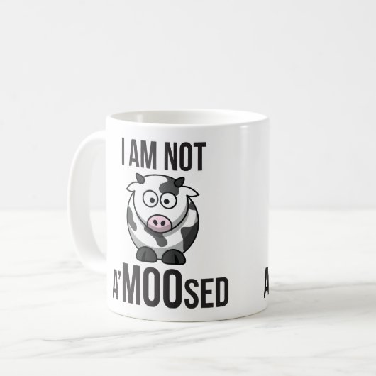 Cute Cow - Ik ben geen 'MOOsed' Koffiemok (Voorkant links)