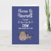 Cute Cow Lover Cards Funny Farm Animals Humor Kaart (Voorkant)