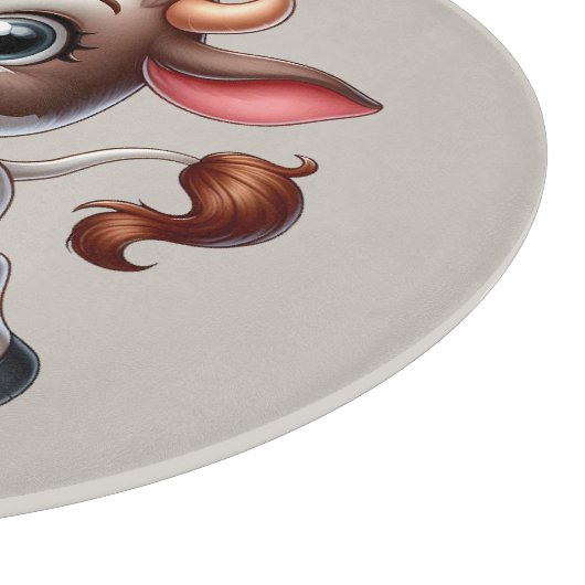 Cute cow lovers customizable snijplank (Hoek)