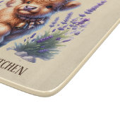 Cute cow lovers kitchen welcome snijplank (Hoek)