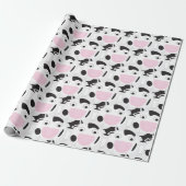 Cute Cow Pattern Cadeaupapier (Uitgerold)