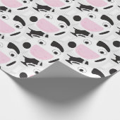 Cute Cow Pattern Cadeaupapier (Hoek)