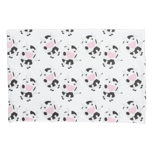 Cute Cow Pattern Kussensloop (Voorkant)