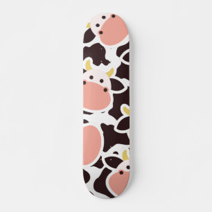 Cute Cow Pattern Persoonlijk Skateboard
